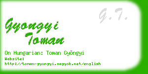 gyongyi toman business card